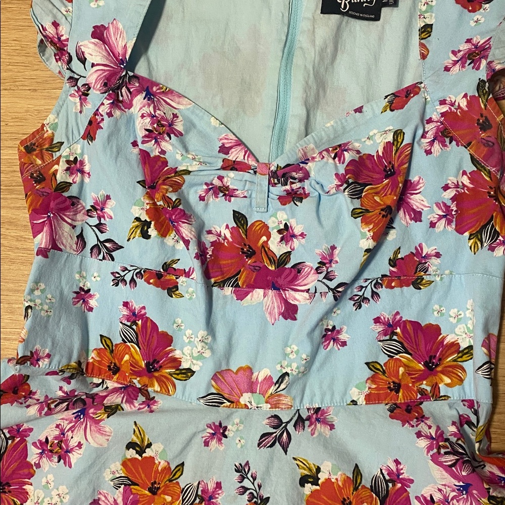 Hell bunny pinup dress rockabilly floral - Picture 3 of 4